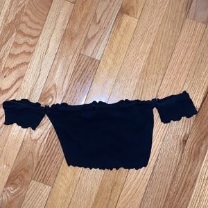 Off shoulder crop top